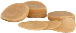 Shooting patches, .010" cotton, .70 - .79 caliber, per 100, oiled